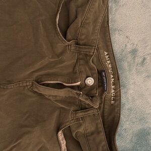 American Eagle Dark Olive Trousers
